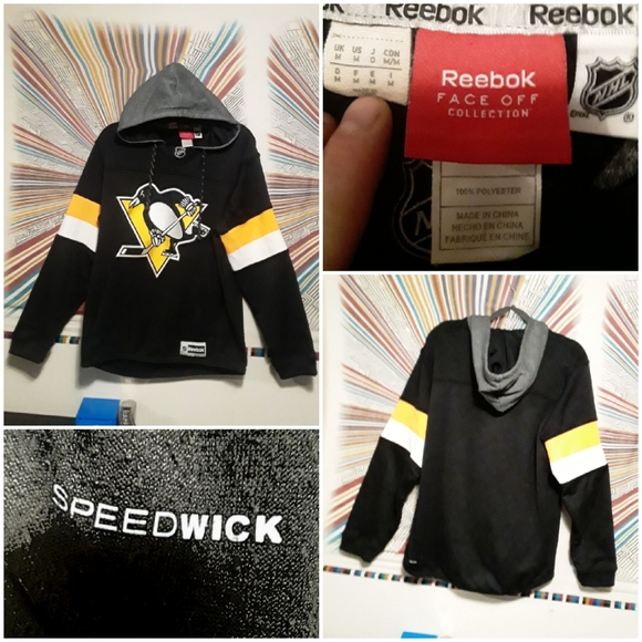 Reebok/NHL/Pittsburgh Penguins Unisex Medium Hooded Jersey - Picture 2 of 16